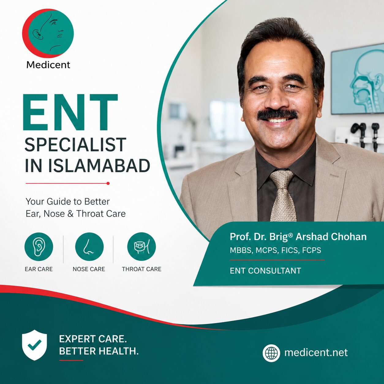 You are currently viewing Struggling with Ear, Nose or Throat Problems? Meet Most Trusted ENT Specialist in Islamabad